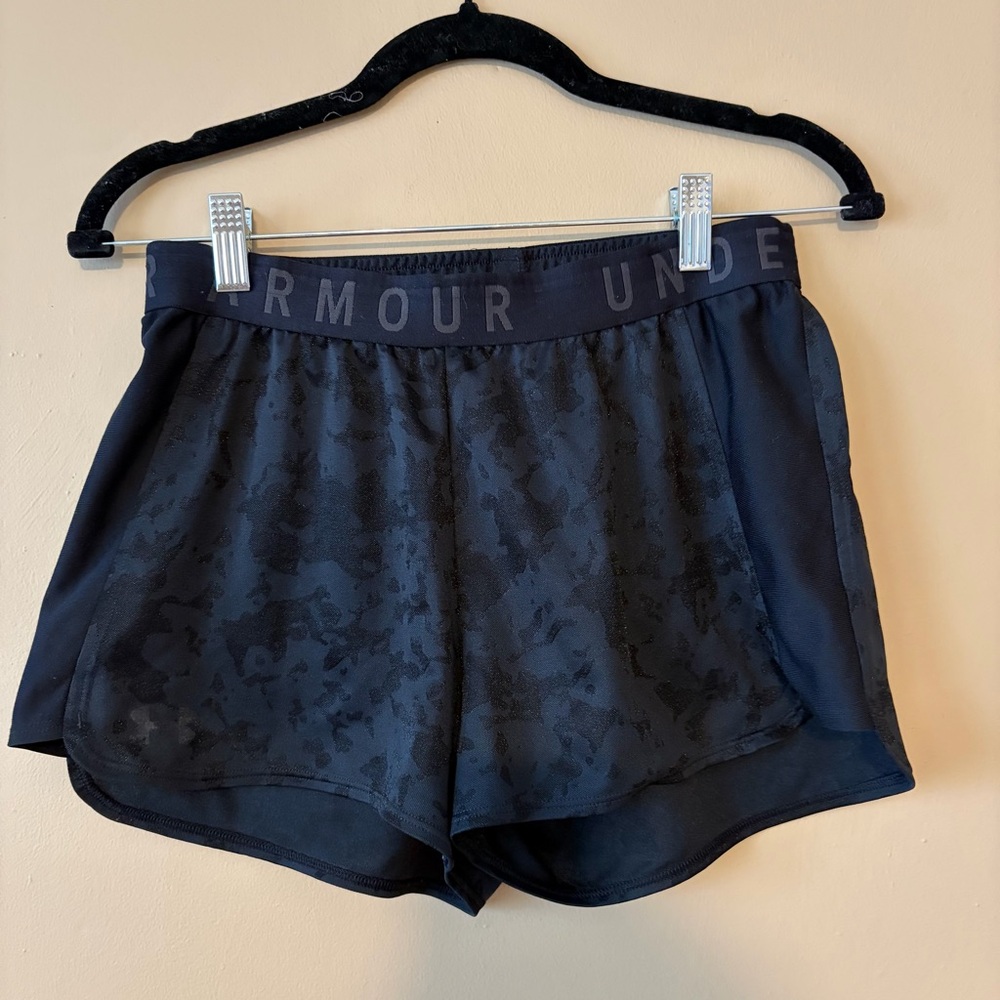 Under Armour Women's Dark Patterned Athletic Shorts